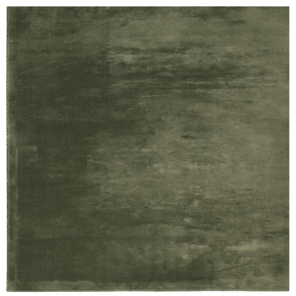 Vloerkleed Huarte Laagpolig Zacht Wasbaar Bos Groen 240 x 240 cm