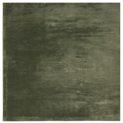 Vloerkleed Huarte Laagpolig Zacht Wasbaar Bos Groen 240 x 240 cm