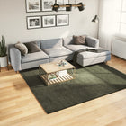 Vloerkleed 240x240 cm bosgroen laagpolig wasbaar