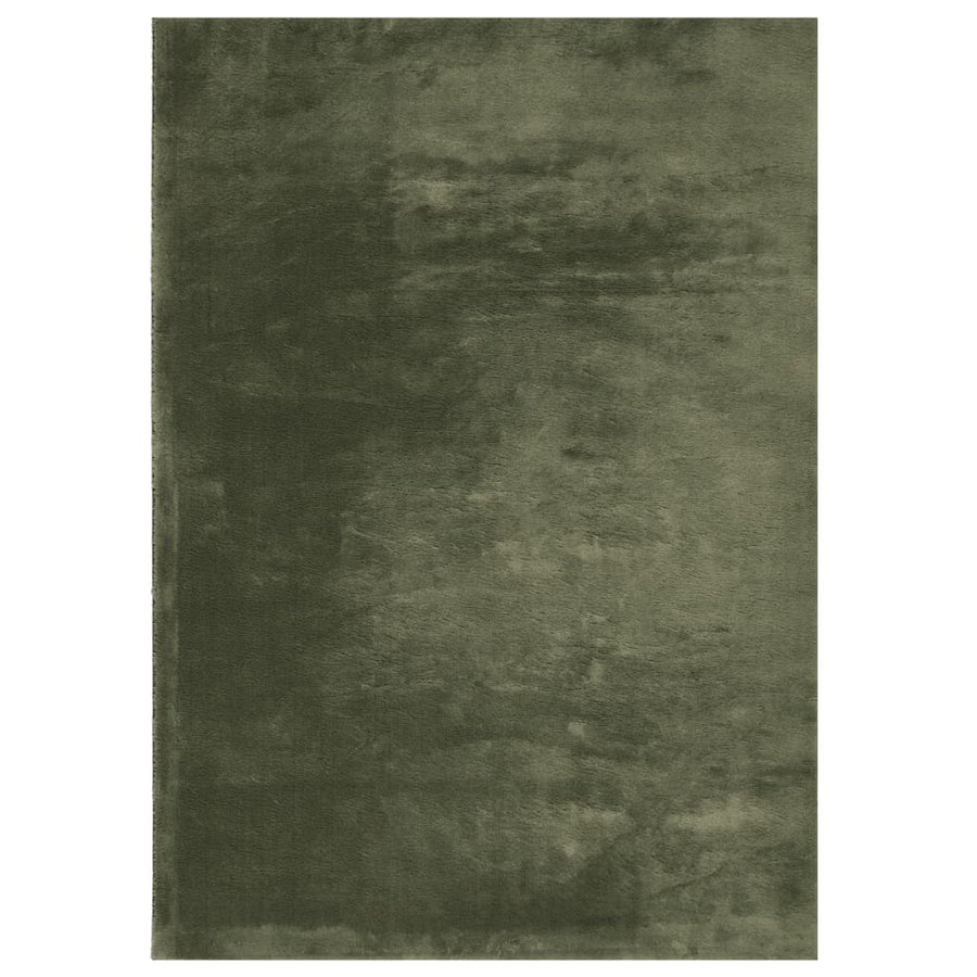 Vloerkleed HUARTE laagpolig zacht wasbaar 240x340 cm bosgroen