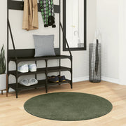 Vloerkleed HUARTE Ø 100 cm bosgroen