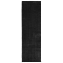 Vloerkleed Huarte Laagpolig Zacht Wasbaar Zwart 80 x 250 cm
