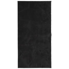 Vloerkleed Huarte Laagpolig Zacht Wasbaar Zwart 100 x 200 cm