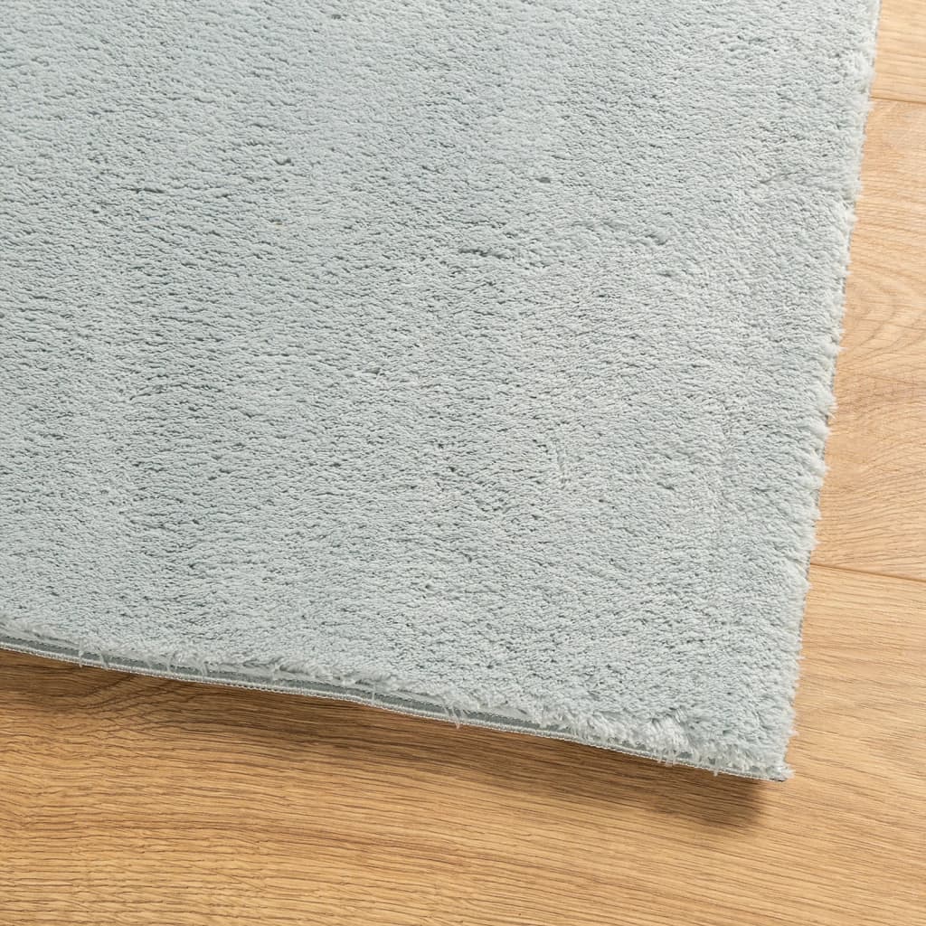 Vloerkleed Huarte Laagpolig Zacht Wasbaar Blauw 140 x 200 cm