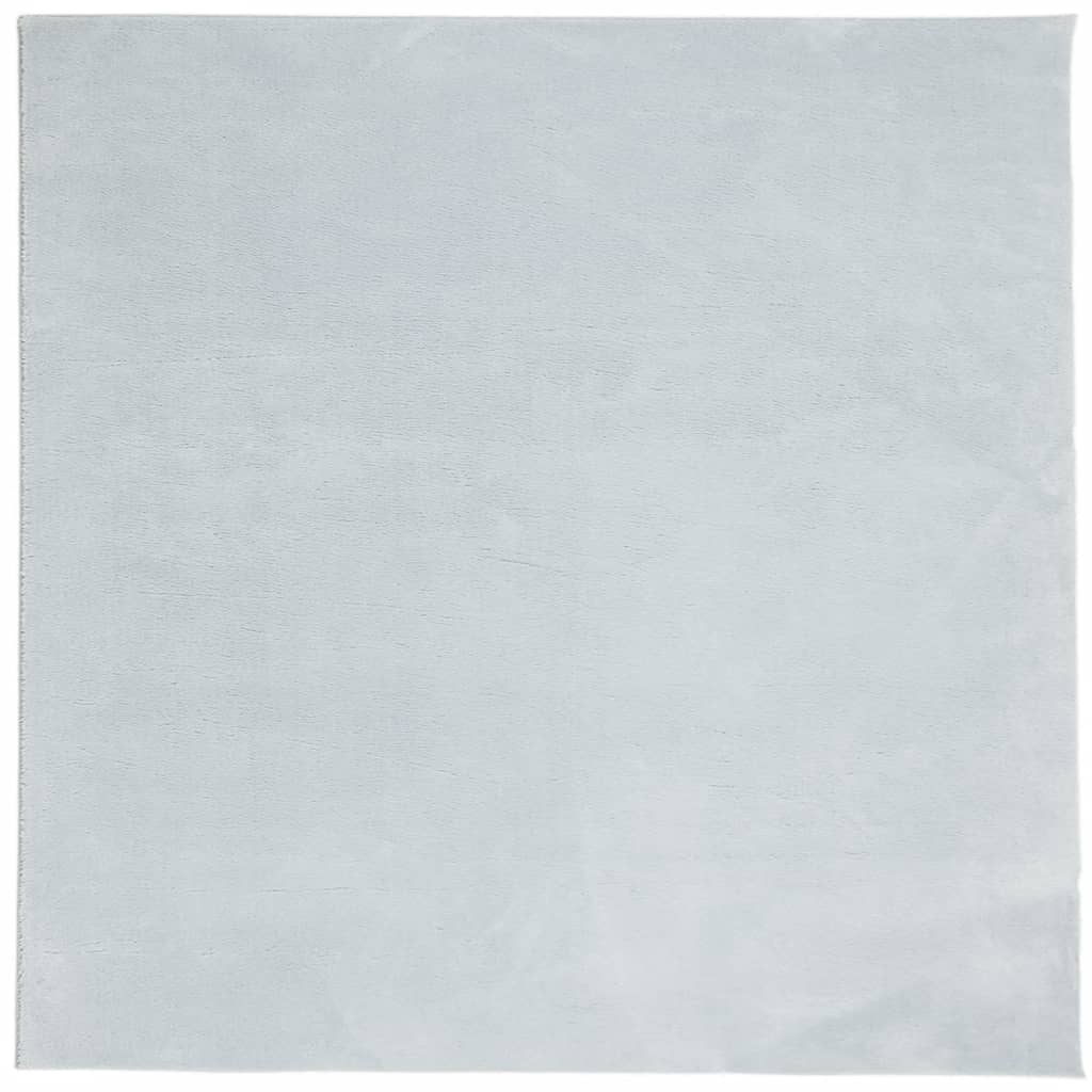 Vloerkleed Huarte Laagpolig Zacht Wasbaar Blauw 160 x 160 cm