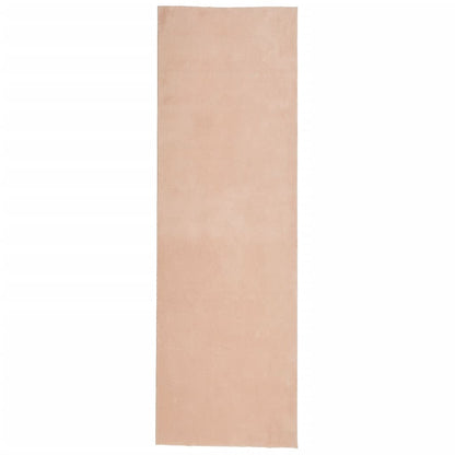 Vloerkleed Huarte Laagpolig Zacht Wasbaar Roze Rood 80 x 250 cm