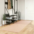 Vloerkleed 80x250 cm roze laagpolig wasbaar