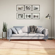 Vloerkleed 160x230 cm roze laagpolig zacht wasbaar