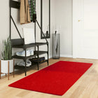 Vloerkleed HUARTE laagpolig zacht wasbaar 80x200 cm rood 80 x 200 cm