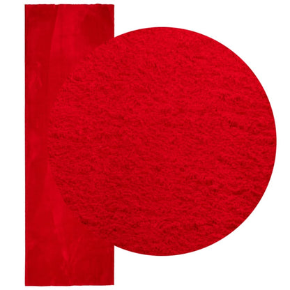 Vloerkleed HUARTE laagpolig zacht wasbaar 80x250 cm rood 80 x 250 cm