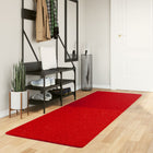 Vloerkleed HUARTE laagpolig zacht wasbaar 80x250 cm rood 80 x 250 cm