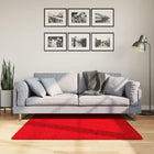 Vloerkleed HUARTE laagpolig zacht wasbaar 120x120 cm rood 120 x 120 cm