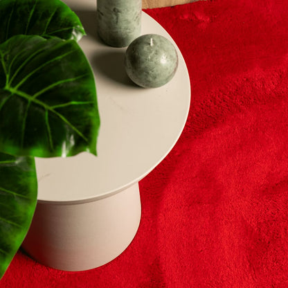 Vloerkleed HUARTE laagpolig zacht wasbaar 120x170 cm rood 120 x 170 cm