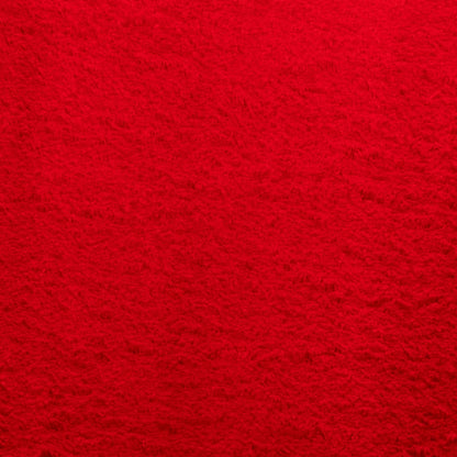 Vloerkleed HUARTE laagpolig zacht wasbaar 160x160 cm rood 160 x 160 cm