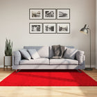 Vloerkleed HUARTE laagpolig zacht wasbaar 160x160 cm rood 160 x 160 cm