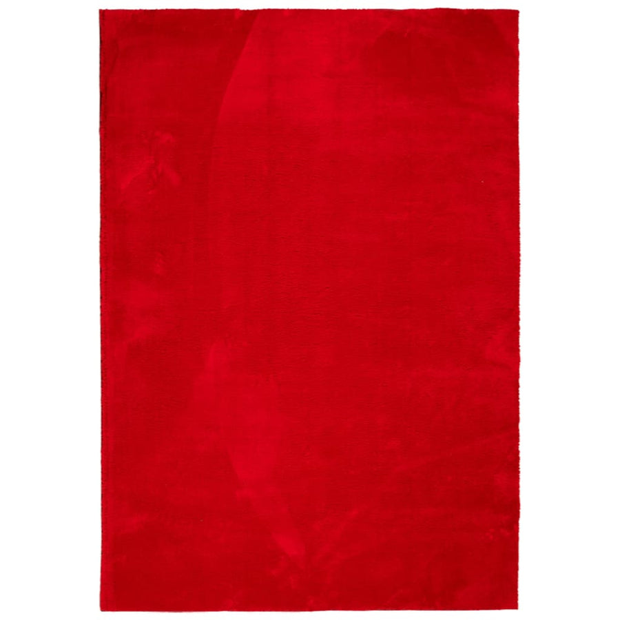 Vloerkleed HUARTE laagpolig zacht wasbaar 160x230 cm rood 160 x 230 cm