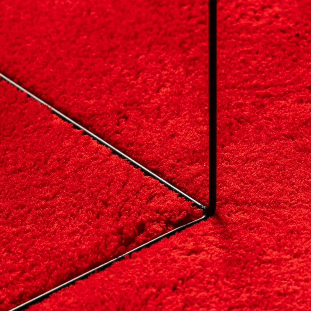 Vloerkleed Huarte Laagpolig Zacht Wasbaar Rood 200 x 280 cm