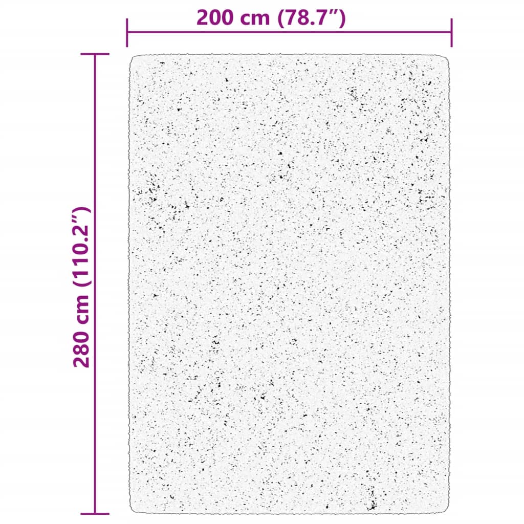 Vloerkleed Huarte Laagpolig Zacht Wasbaar Rood 200 x 280 cm