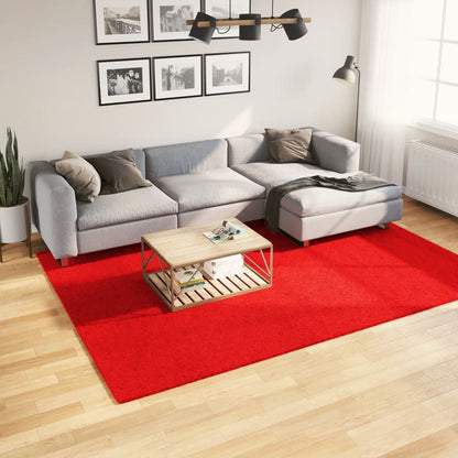Vloerkleed Huarte Laagpolig Zacht Wasbaar Rood 200 x 280 cm