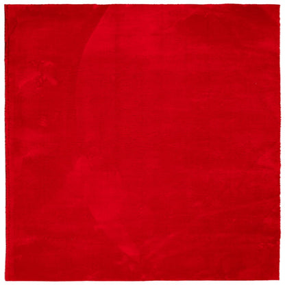 Vloerkleed HUARTE laagpolig zacht wasbaar 240x240 cm rood 240 x 240 cm