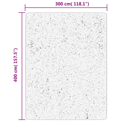 Vloerkleed Shaggy Hoogpolig Modern 300X400 Cm Antraciet