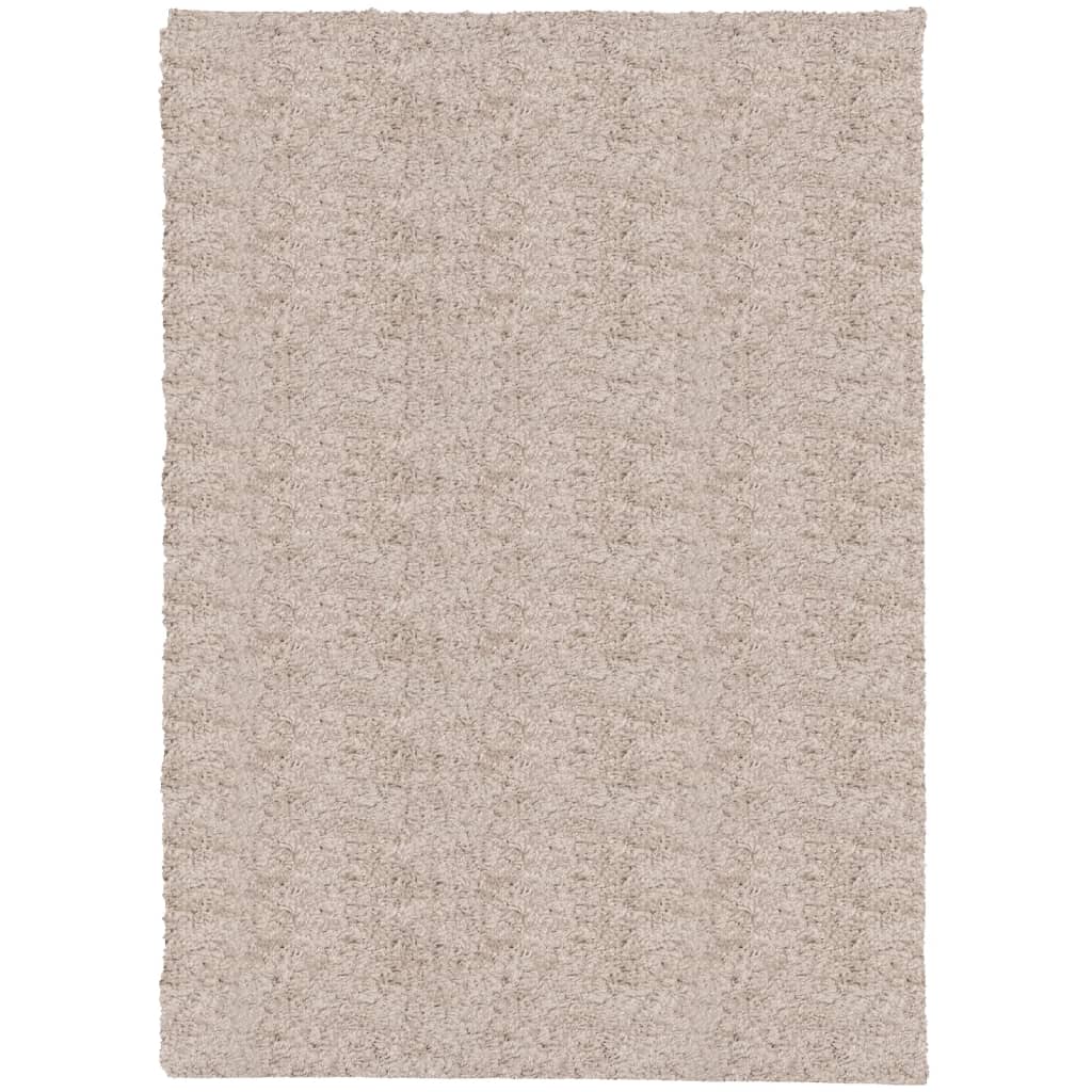 Vloerkleed Pamplona Shaggy Hoogpolig Modern Beige 200 x 280 cm