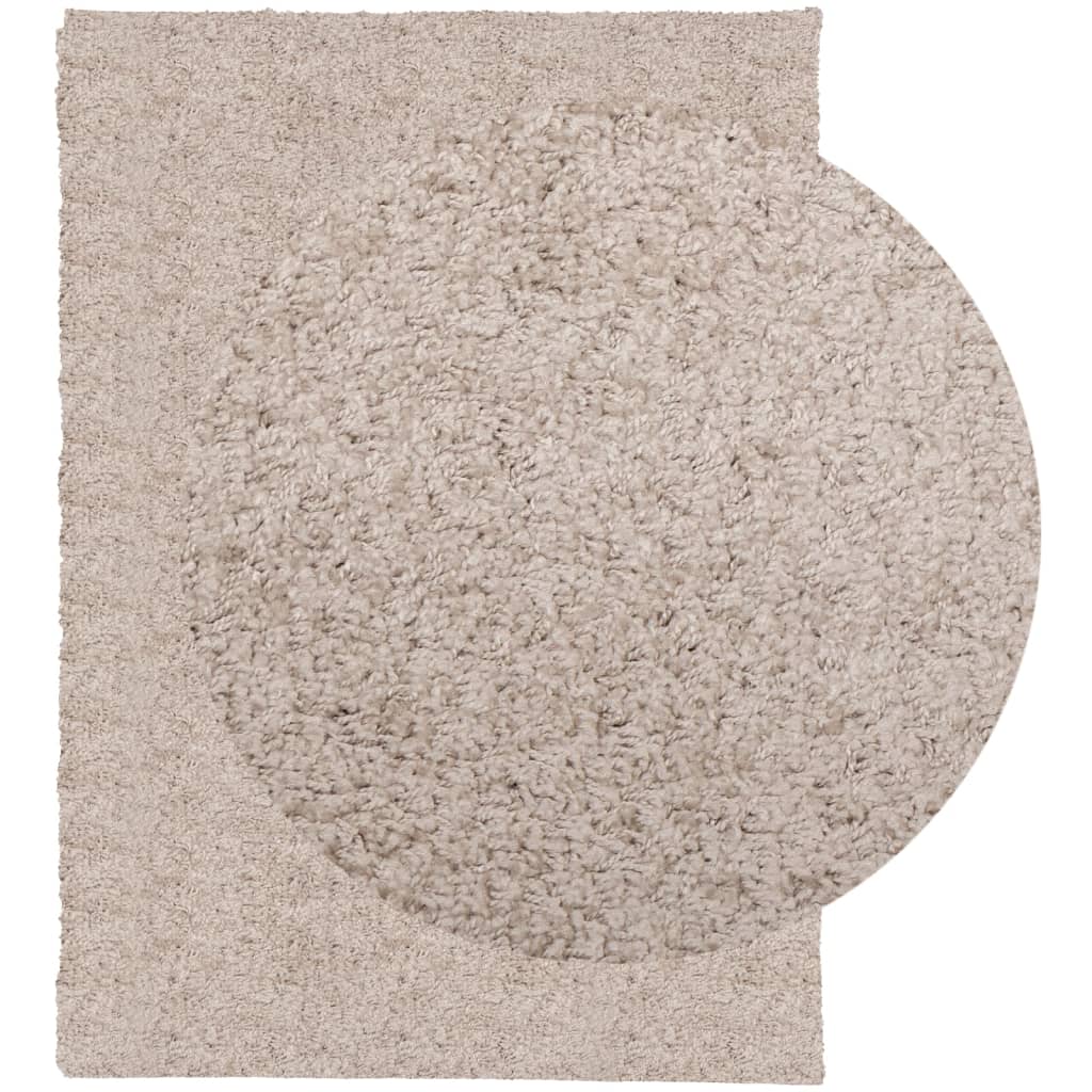 Vloerkleed Pamplona Shaggy Hoogpolig Modern Beige 200 x 280 cm