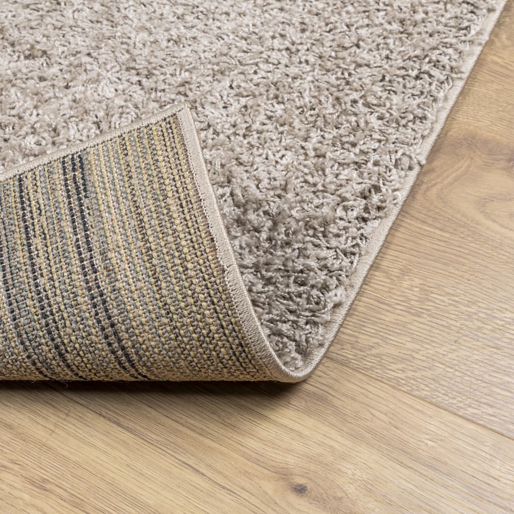 Vloerkleed Pamplona Shaggy Hoogpolig Modern Beige 200 x 280 cm