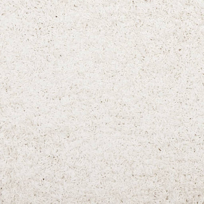 Vloerkleed Shaggy Hoogpolig Modern 60X110 Cm Crèmekleurig