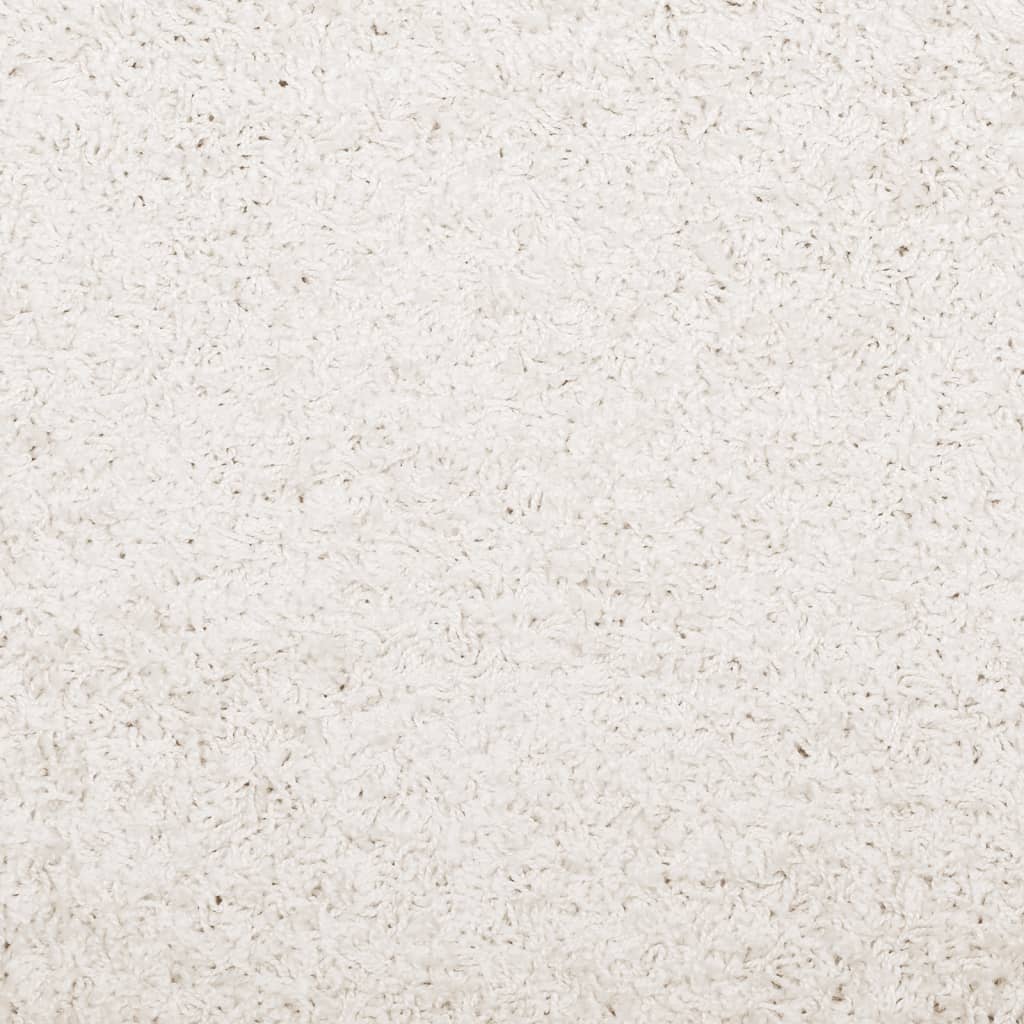 Vloerkleed Shaggy Hoogpolig Modern 120X170 Cm Crèmekleurig
