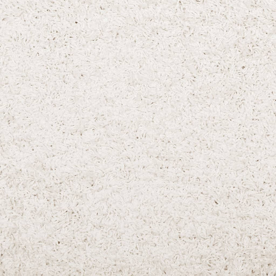 Vloerkleed Shaggy Hoogpolig Modern 120X170 Cm Crèmekleurig