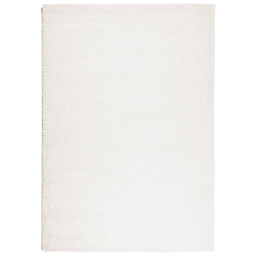 Vloerkleed PAMPLONA shaggy hoogpolig modern 160x230 cm crème