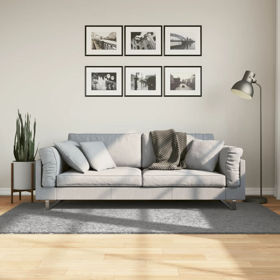10-Delige Loungeset Met Kussens Poly Rattan Beige Blauw
