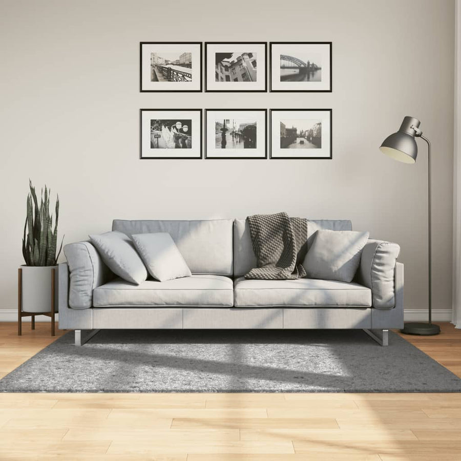 10-Delige Loungeset Met Kussens Poly Rattan Beige Blauw