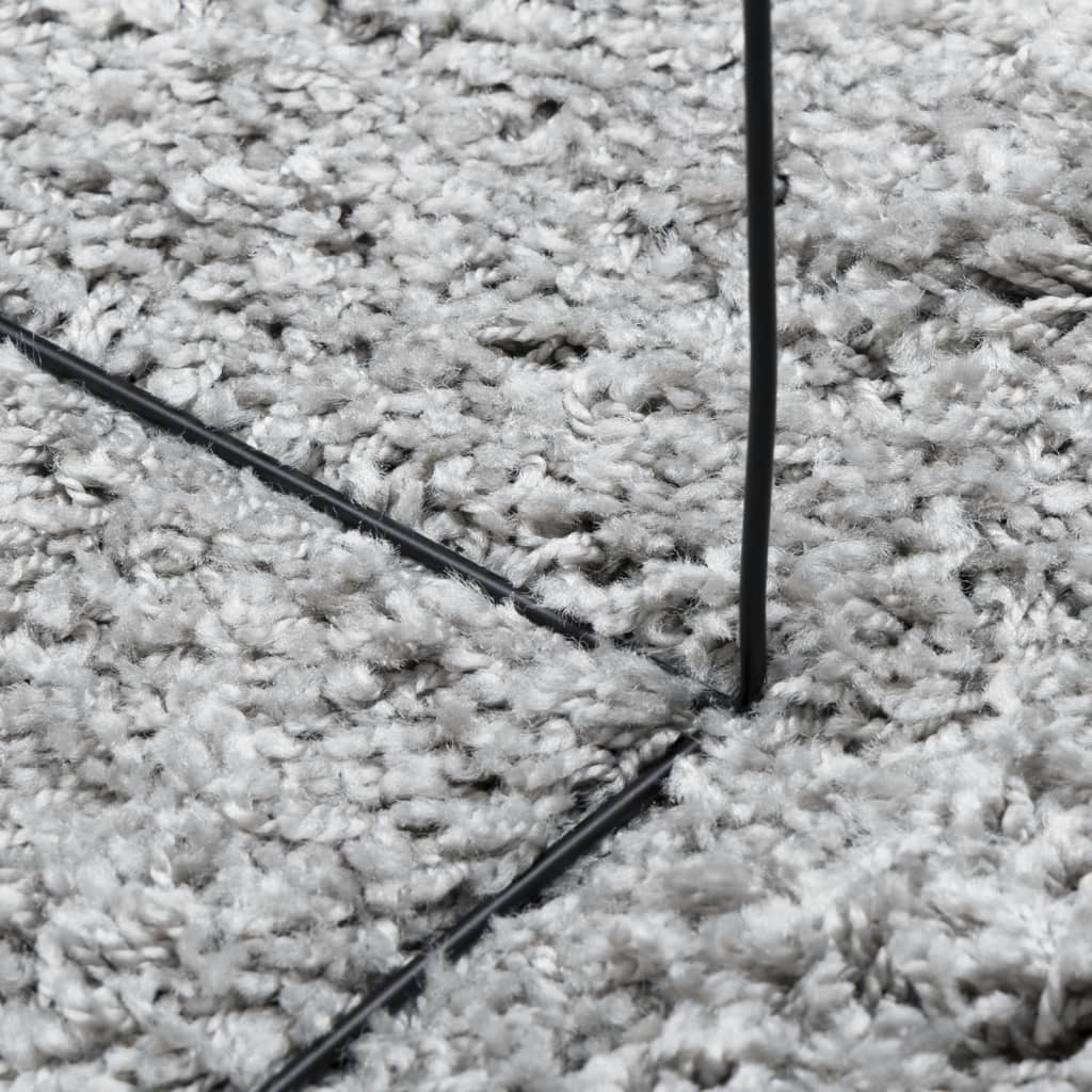 Vloerkleed Pamplona Shaggy Hoogpolig Modern 140X200 Cm Grijs