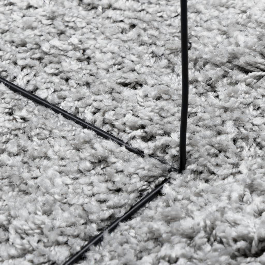 Vloerkleed Pamplona Shaggy Hoogpolig Modern 140X200 Cm Grijs