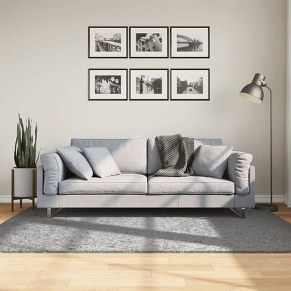 Vloerkleed Pamplona Shaggy Hoogpolig Modern 140X200 Cm Grijs