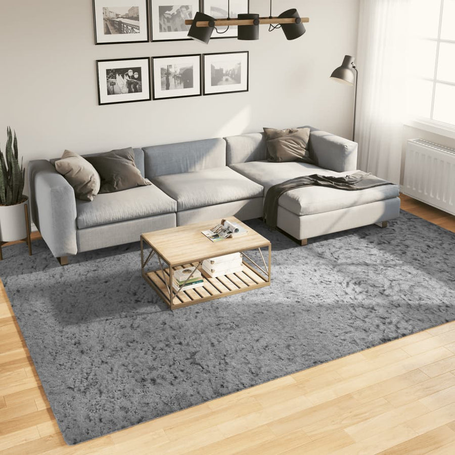 10-Delige Loungeset Met Kussens Poly Rattan Beige Blauw