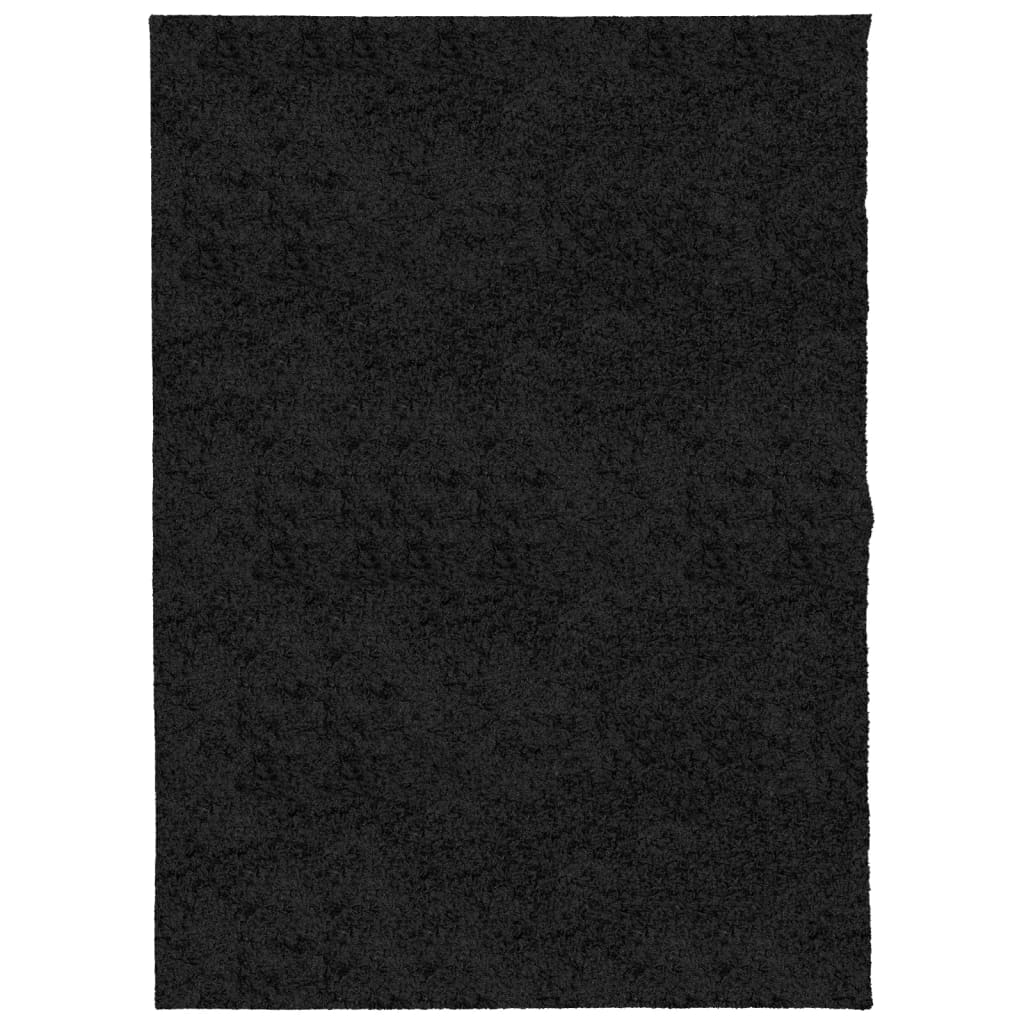 Vloerkleed Pamplona Shaggy Hoogpolig Modern 140X200 Cm Zwart