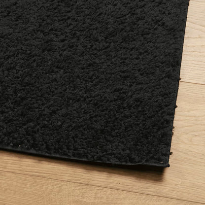 Vloerkleed Pamplona Shaggy Hoogpolig Modern 140X200 Cm Zwart