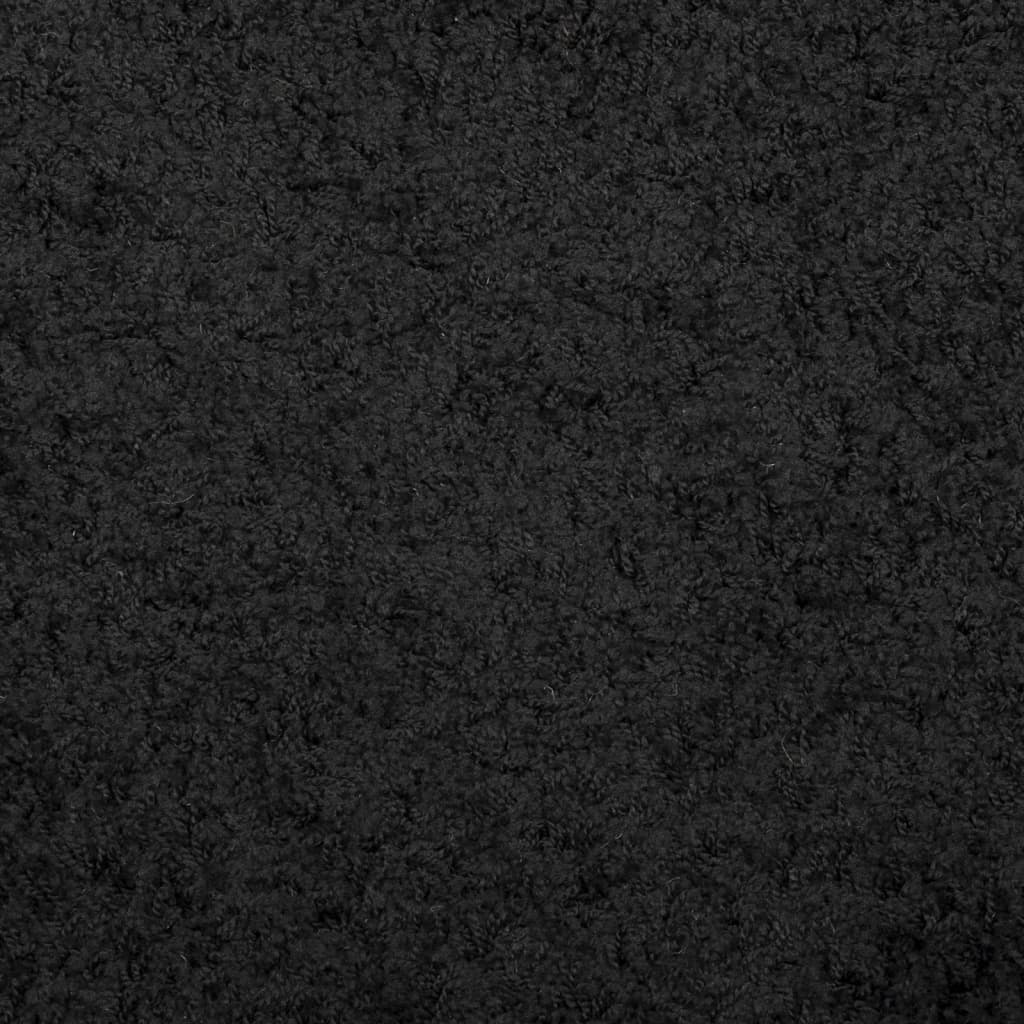 Vloerkleed Pamplona Shaggy Hoogpolig Modern 140X200 Cm Zwart