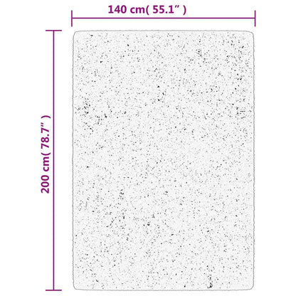 Vloerkleed Pamplona Shaggy Hoogpolig Modern 140X200 Cm Zwart