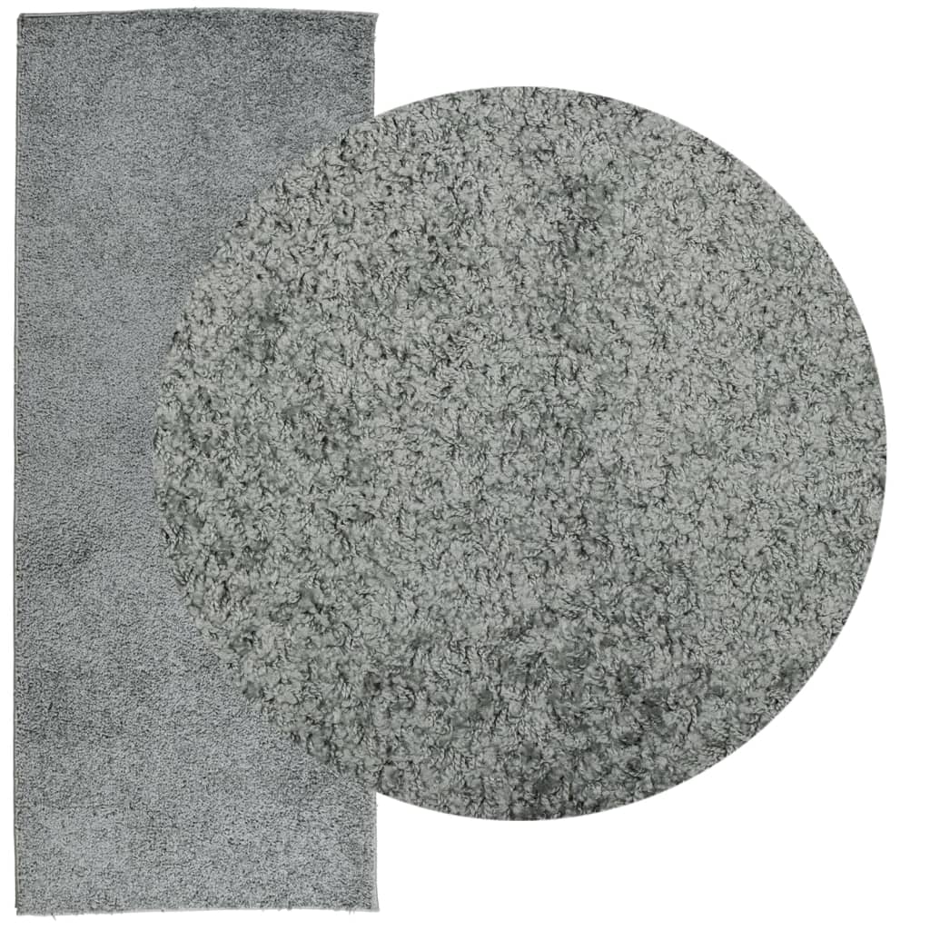 Vloerkleed Shaggy Hoogpolig Modern 80X200 Cm Groen