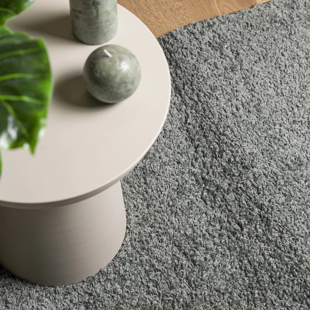 Vloerkleed Shaggy Hoogpolig Modern 140X200 Cm Groen