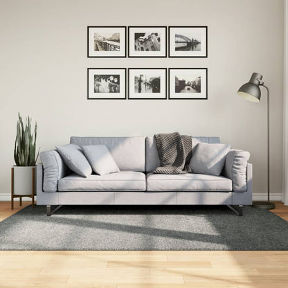 Vloerkleed Shaggy Hoogpolig Modern 140X200 Cm Groen