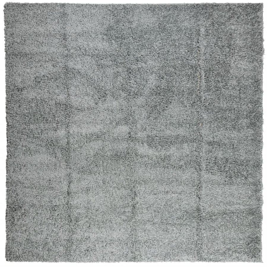Vloerkleed Shaggy Hoogpolig Modern 160X160 Cm Groen