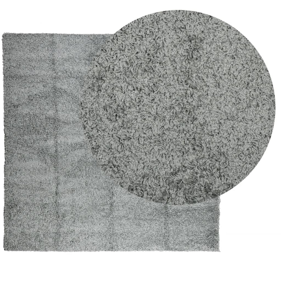 Vloerkleed Shaggy Hoogpolig Modern 160X160 Cm Groen