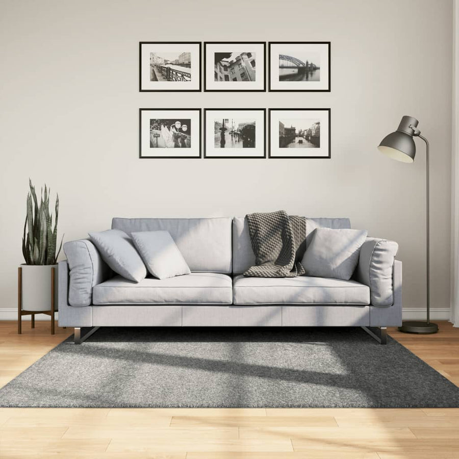 Vloerkleed Shaggy Hoogpolig Modern 160X160 Cm Groen