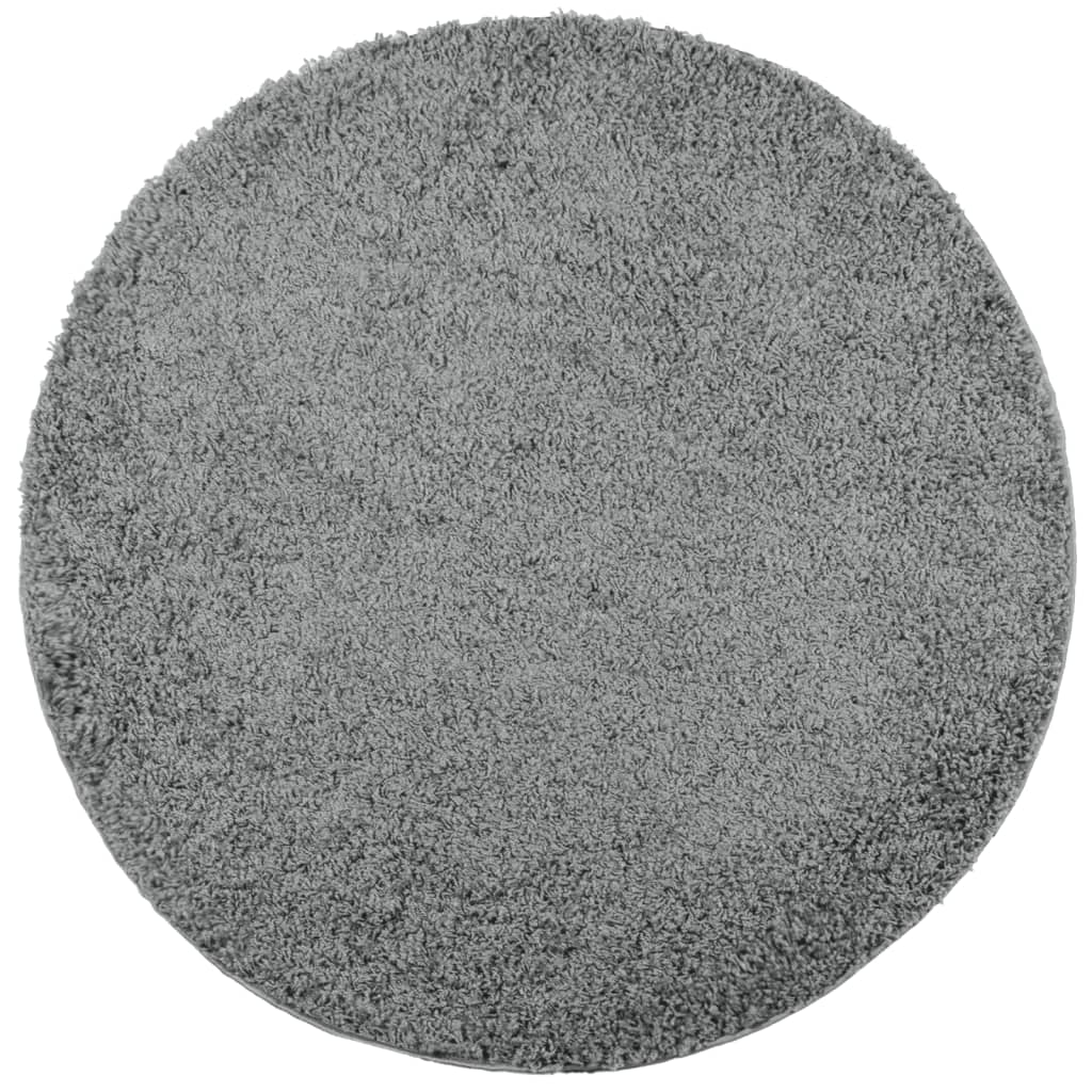 Vloerkleed Shaggy Hoogpolig Modern Ø 100 Cm Groen