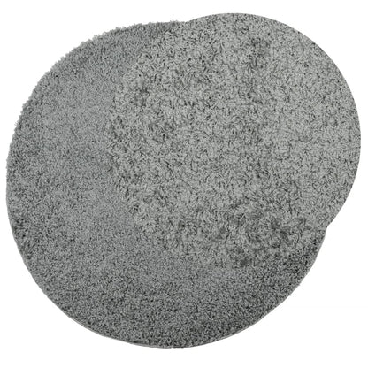 Vloerkleed Shaggy Hoogpolig Modern Ø 100 Cm Groen